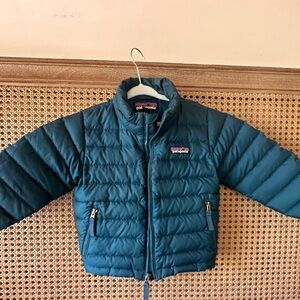 Blue Baby Patagonia Down Puffer Jacker Size 12-18 months